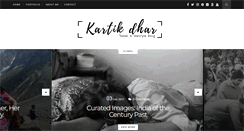 Desktop Screenshot of kartikdhar.com