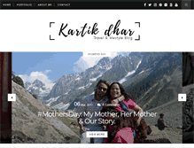 Tablet Screenshot of kartikdhar.com